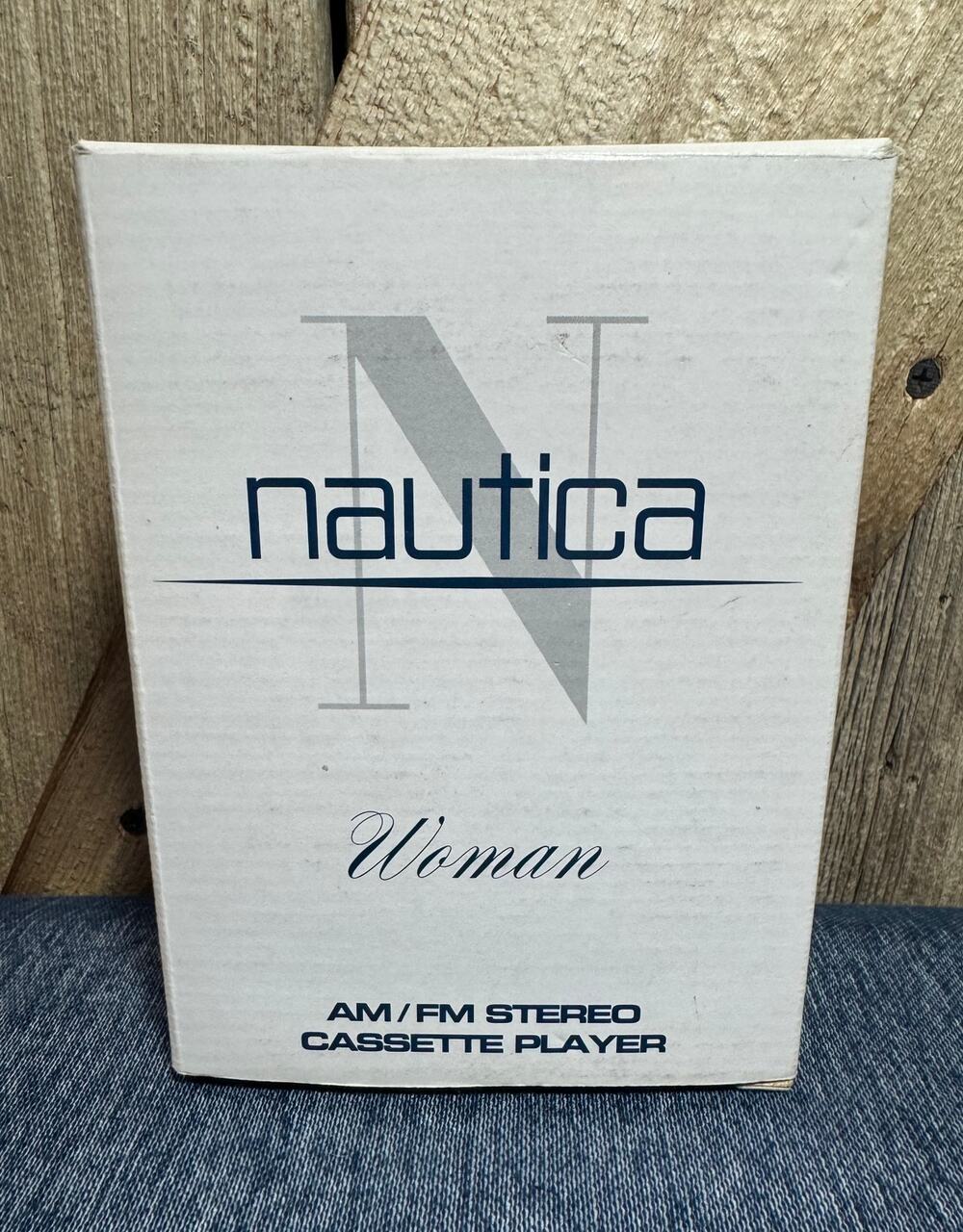Vtg 90s Nautica Cassette Tape Player AM/FM Radio Box Weather Resistant Walkman